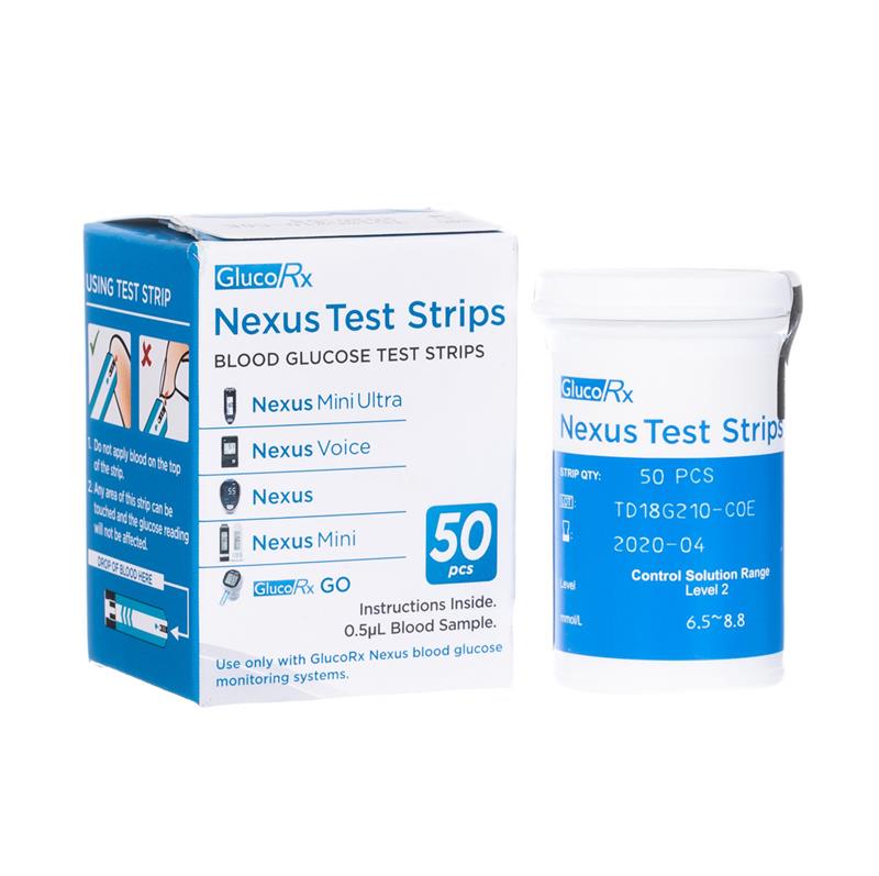 GlucoRx Nexus Test Strips (50)