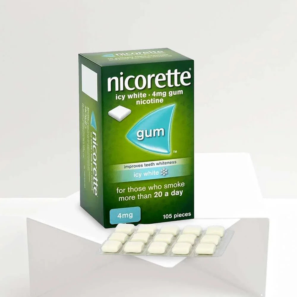 Nicorette gum Nicotine ICY WHITE