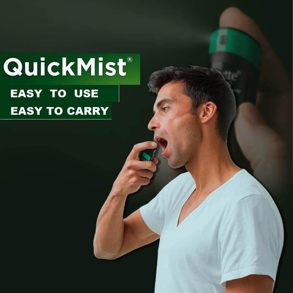 1X Nicorette Quickmist Duo ( 2 x 150 sprays) - Active Care Store USA