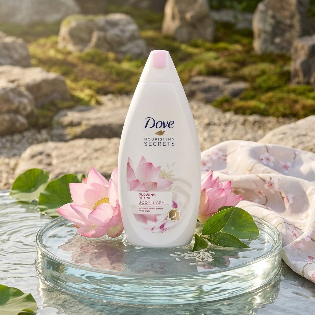 Dove Body Wash Lotus Flower 500ml (1)