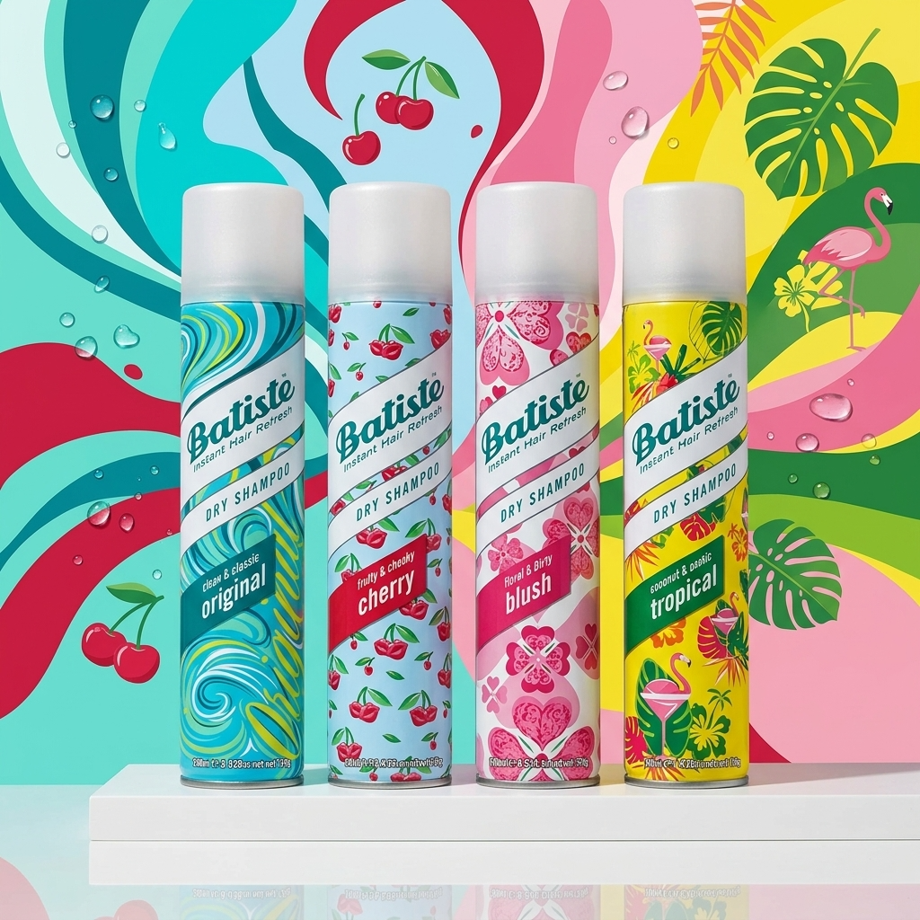 Batiste Dry Shampoo Original,blush,tropical,cherry (combo)