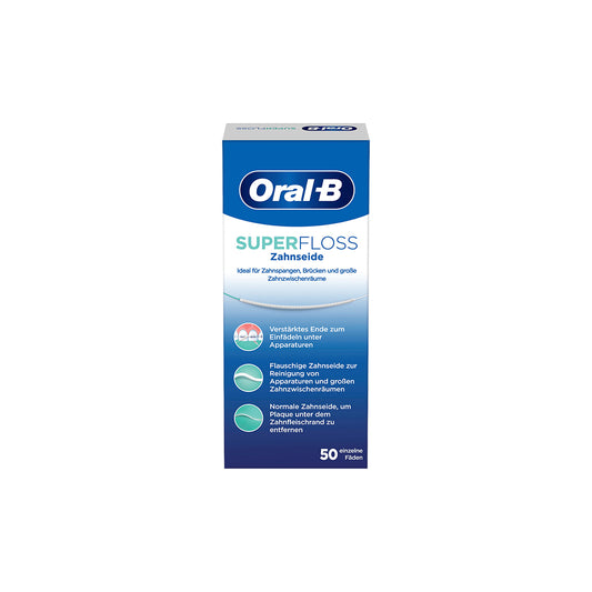 Oral-b Super Floss Pre-cut Strands Mint Floss 50ct (1)