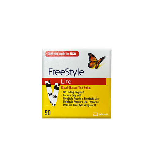 Freestyle Lite Blood Glucose Test Strips (Pack of 50)