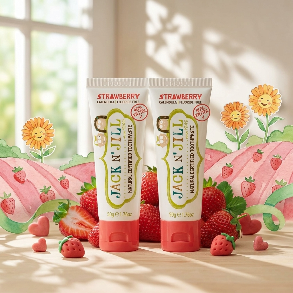 Jack N Jill Natural Toothpaste Strawberry 