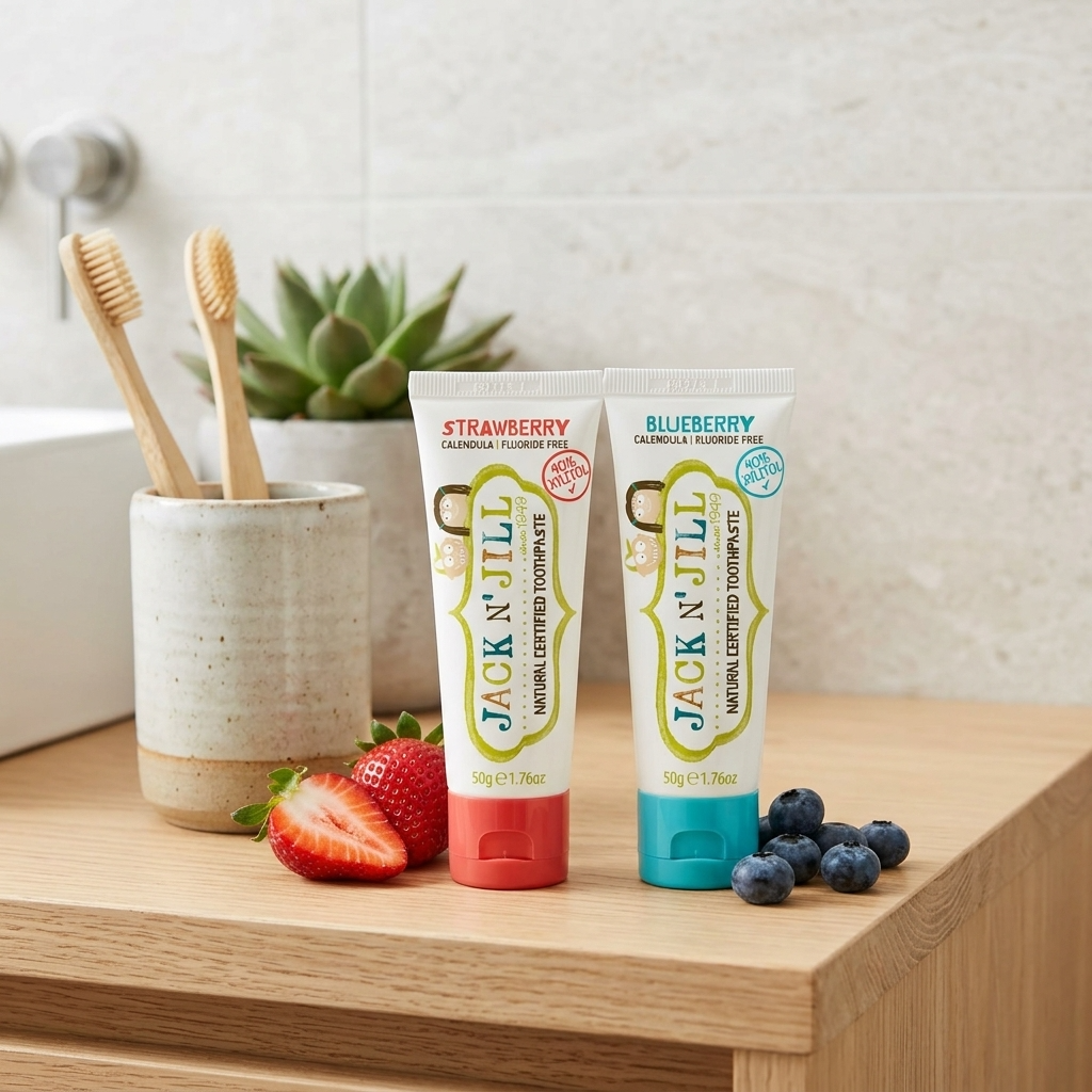Jack N Jill Natural Toothpaste Strawberry And Blueberry (combo)