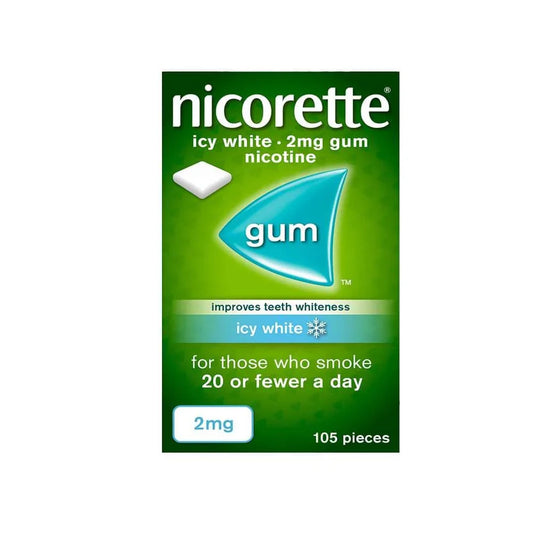 1X Nicorette gum ICY WHITE
