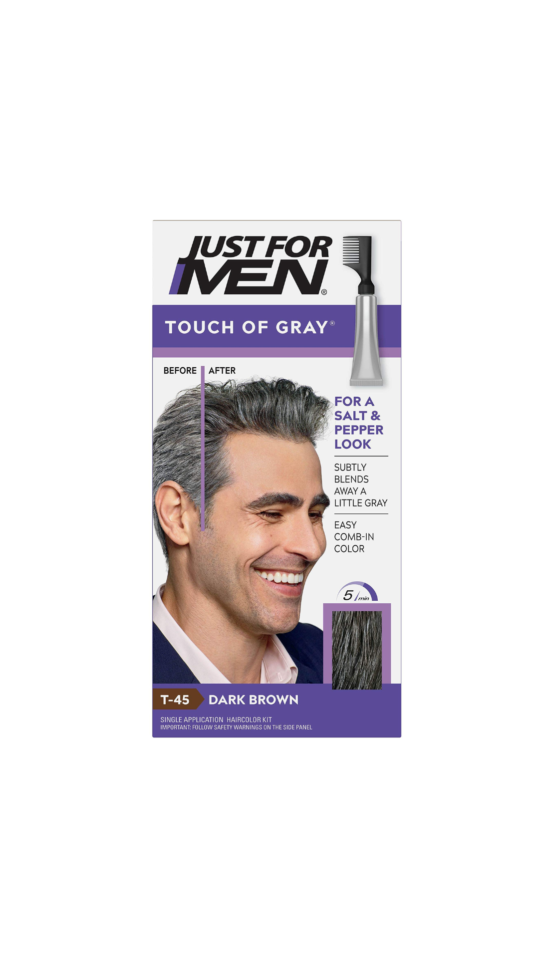 Just For Men Hair Color Touch Of Gray & Dark Brown [t45] (1)