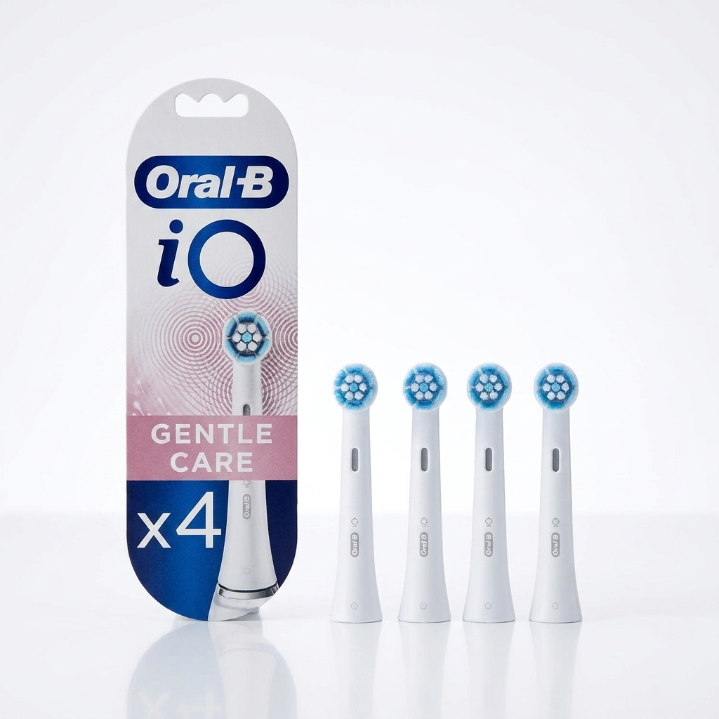 Oral-b Io Gentle Care White Toothbrush Heads - Pack of 4