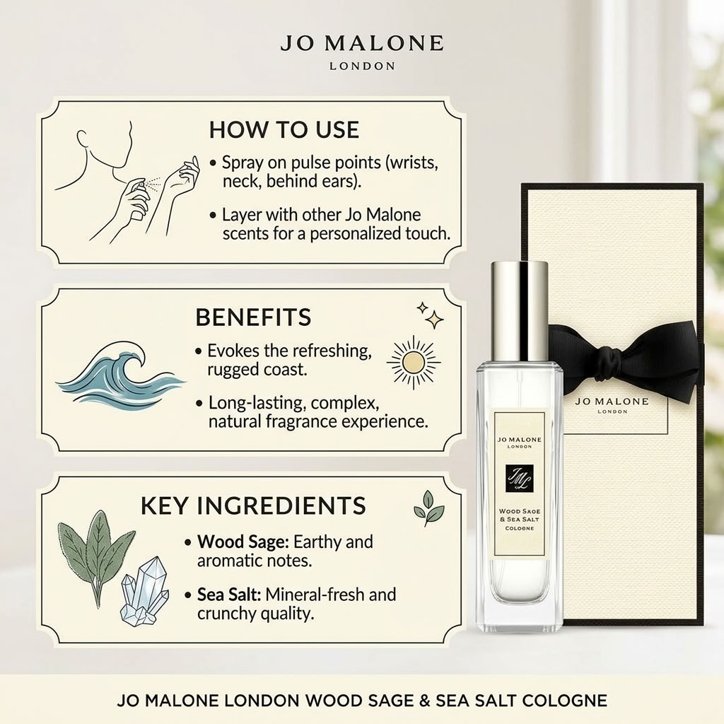 Jo Malone Wood Sage & Sea Salt Edc U