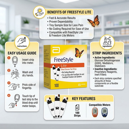 FreeStyle Lite blood glucose test strips