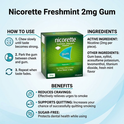Nicorette Freshmint 2mg Gum