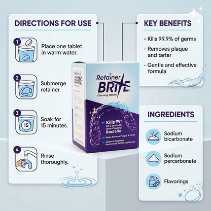 Retainer Brite Cleaning Tablets
