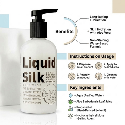 Liquid Silk Water Based Personal Lubricant