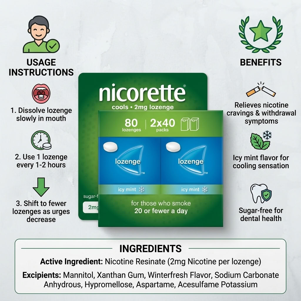 Nicorette lozenge