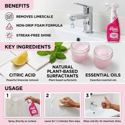 The Pink Stuff Bathroom Foam Cleaner