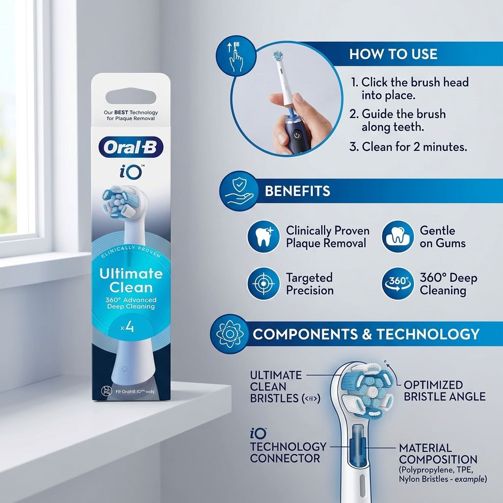 Oral-b Io Ultimate Clean White Toothbrush