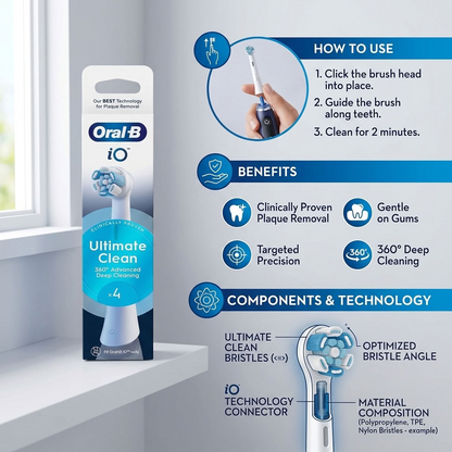 Oral-b Io Ultimate Clean White Toothbrush