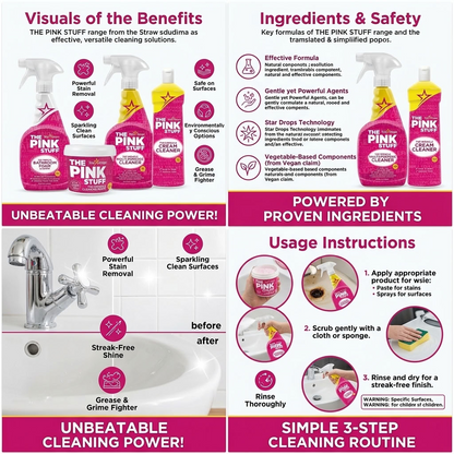 The Pink Stuff Household Cleaning Bundle