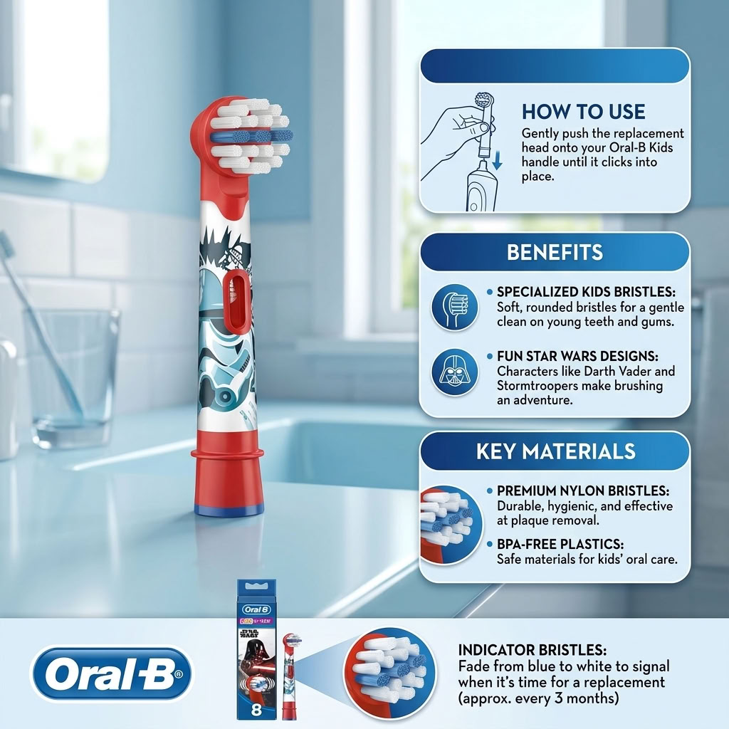 Oral-b Stages Power Star Wars Electric Heads