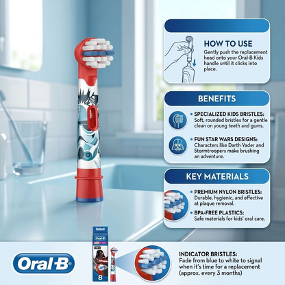 Oral-b Stages Power Star Wars Electric Heads