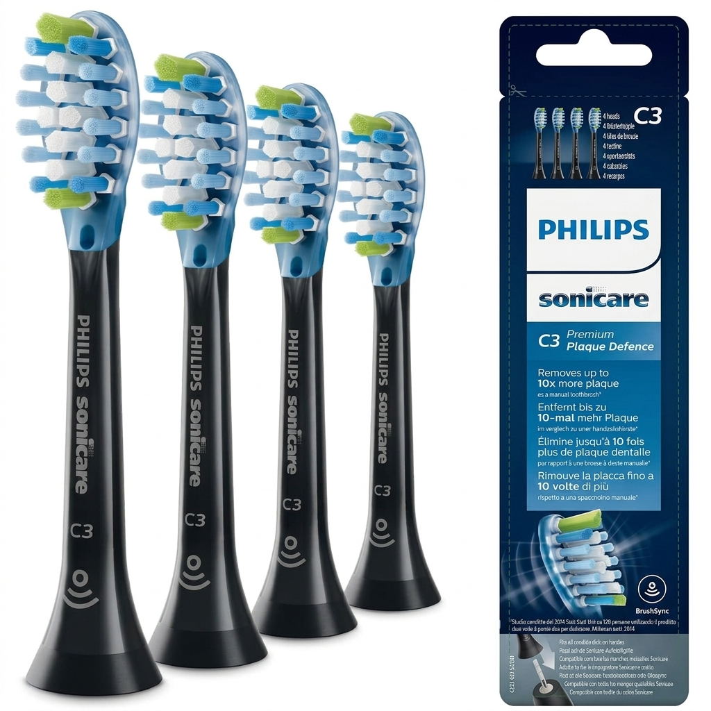 Philips Sonicare Hx9044/33 Premium Black Brush Head (4)