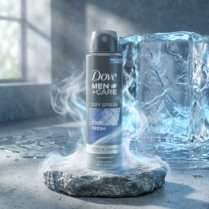Dove Men+Care Dry Spray Antiperspirant Deodorant 150ml