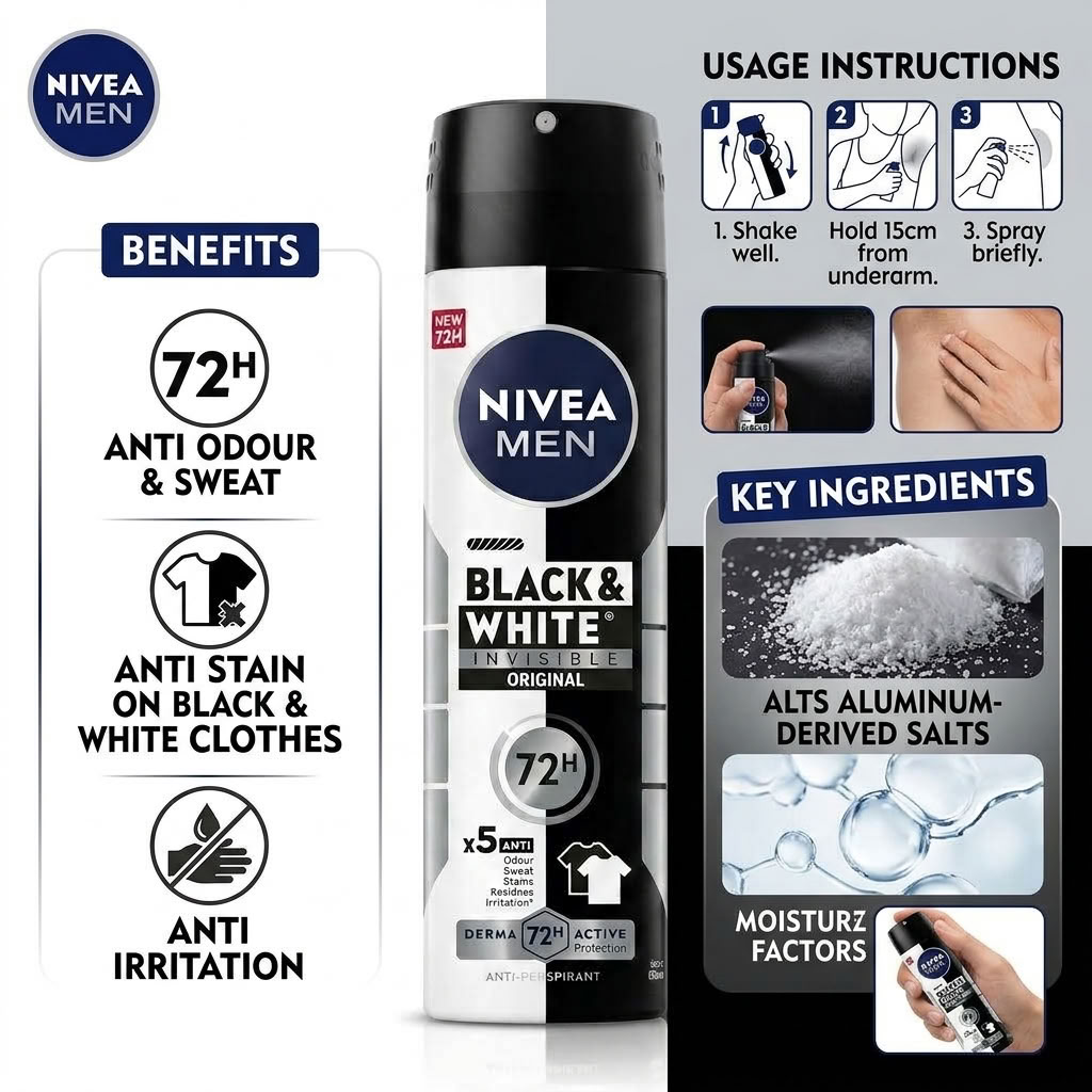 Nivea Men Black & White Deo