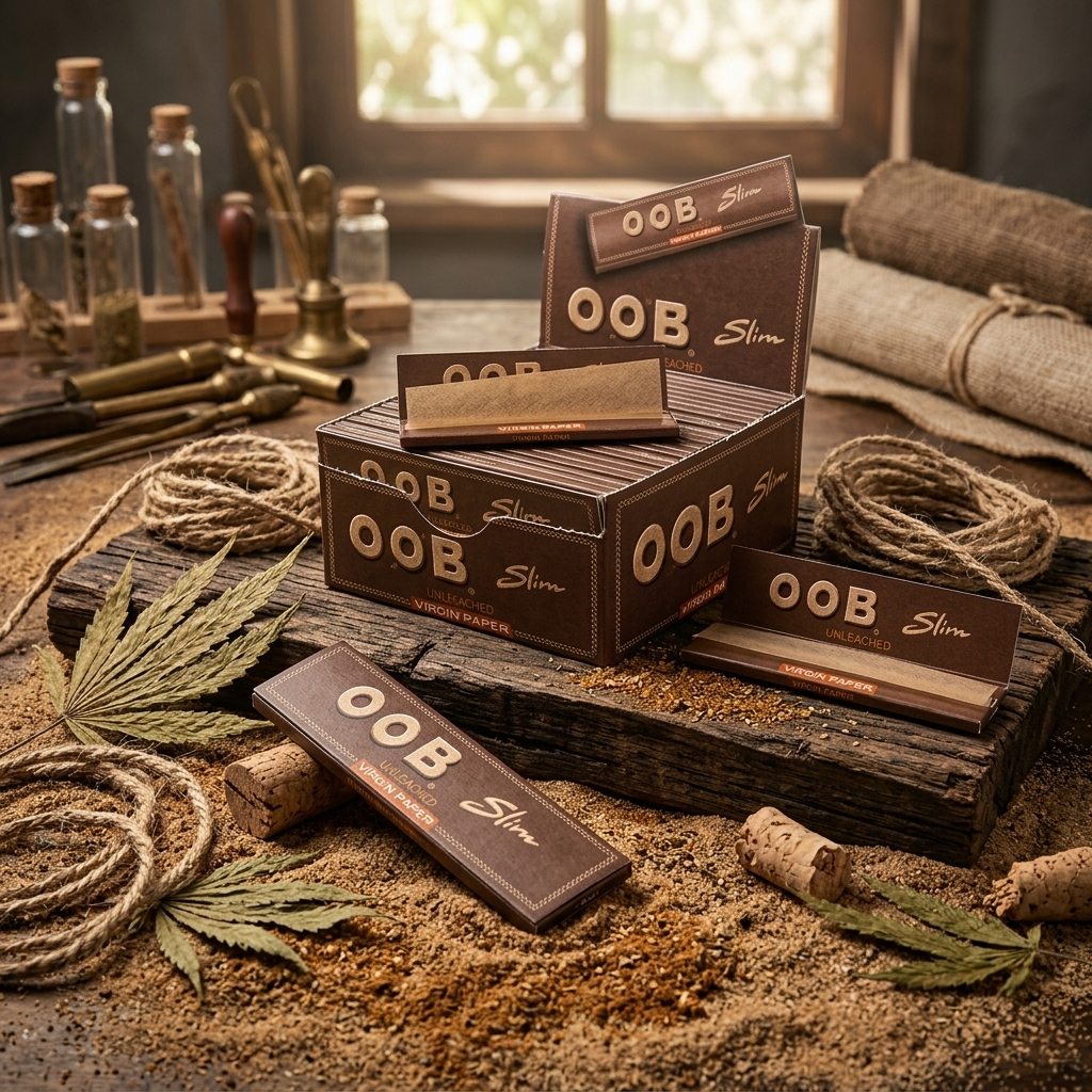 OCB Slim Virgin Unbleached King Size Rolling Paper (32)