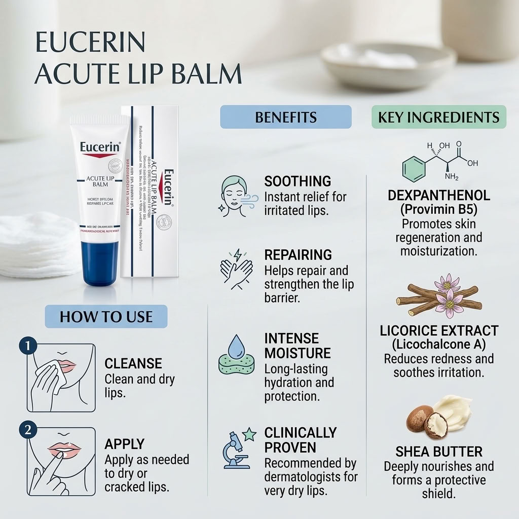 Eucerin Intensive Lip Balm 10ml