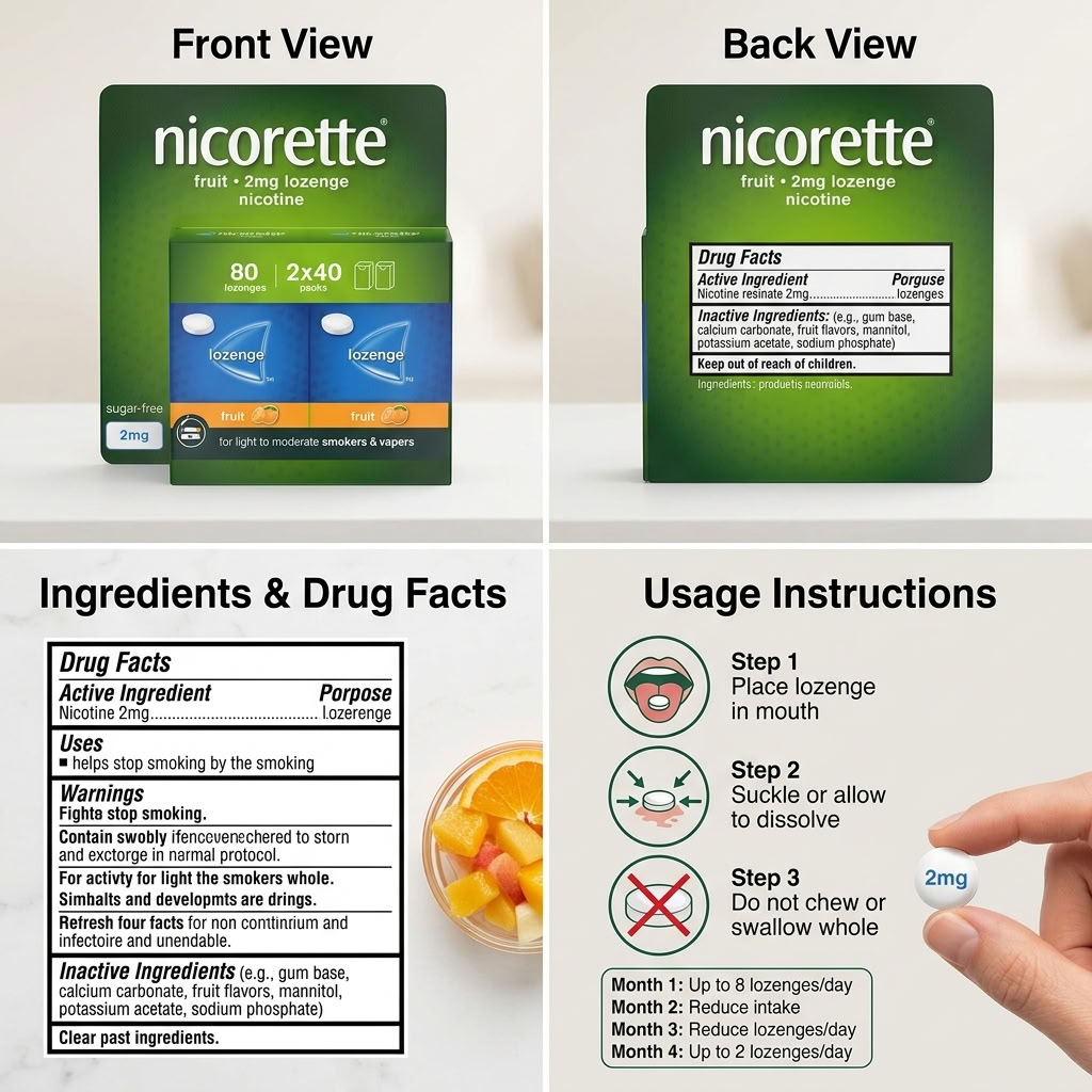  Nicorette 80 Lozenges