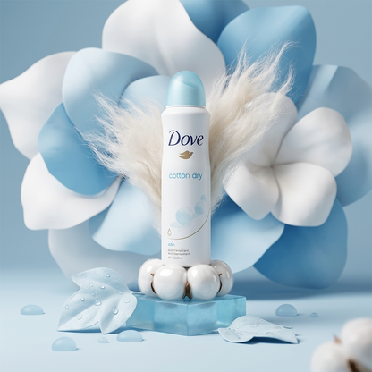 Dove Deo Spray Cotton Dry 150ml (1 )