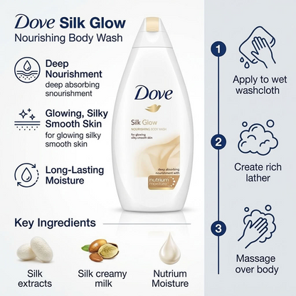 Dove Silk Glow Nourishing Body Wash