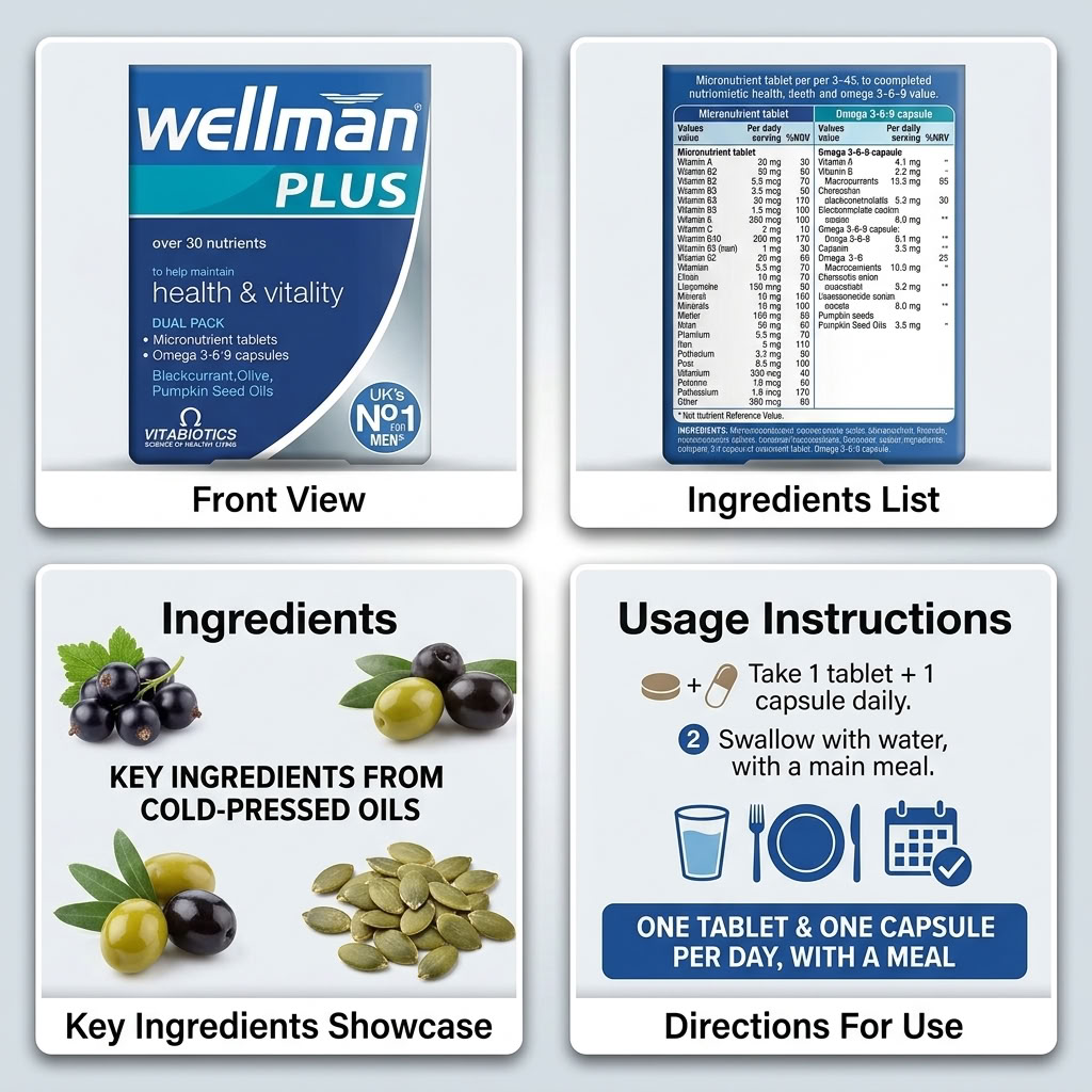 Wellman Plus Omega 3, 6 & 9