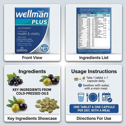 Wellman Plus Omega 3, 6 & 9