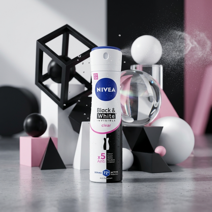 Nivea Deo Spray For Women Black & White 150ml