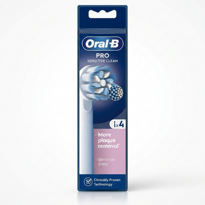 Oral-b Pro Sensitive Clean White Brush Heads (4)