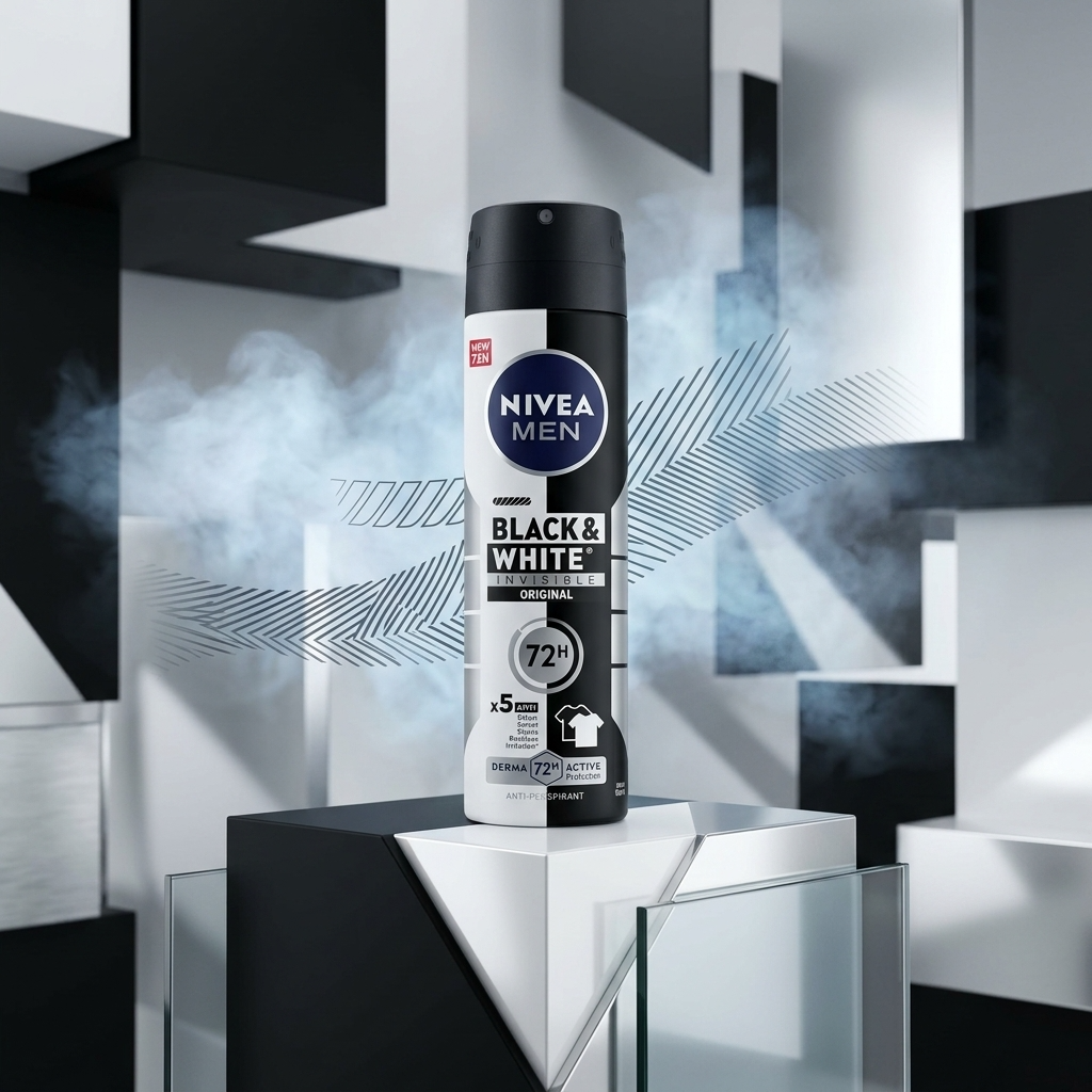 Nivea Deo Spray Men Invisible B&w Power 150ml (1)