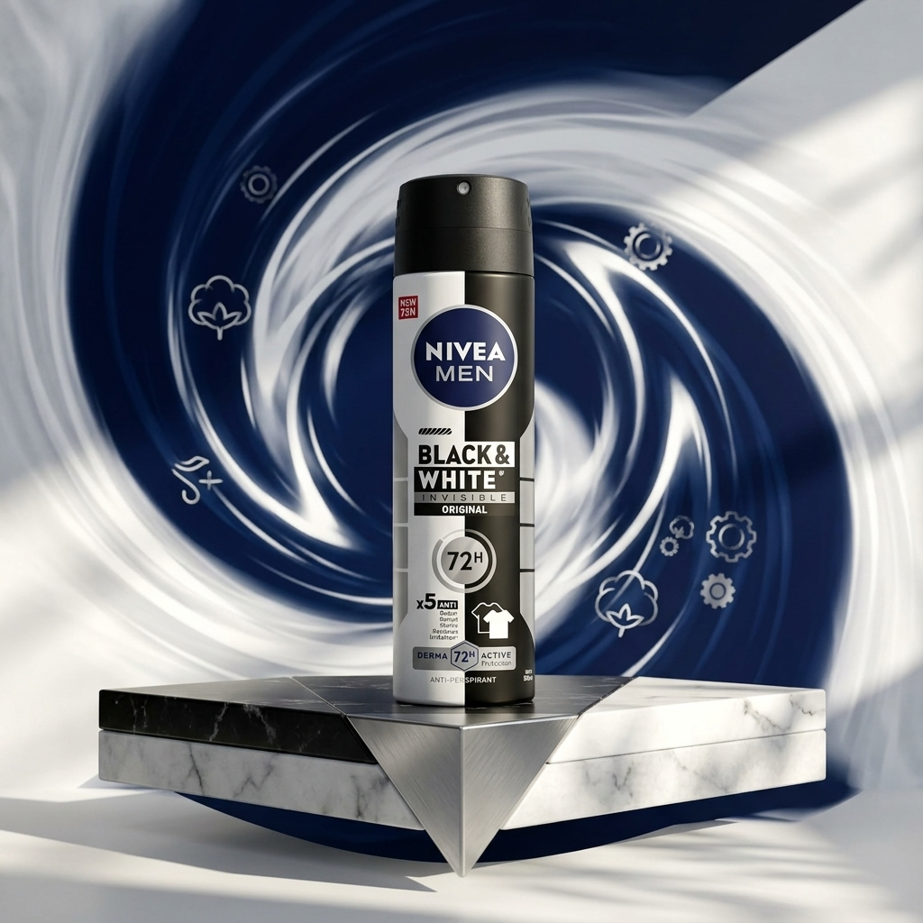 Nivea Deo Spray Men Invisible B&w Power 150ml (1)