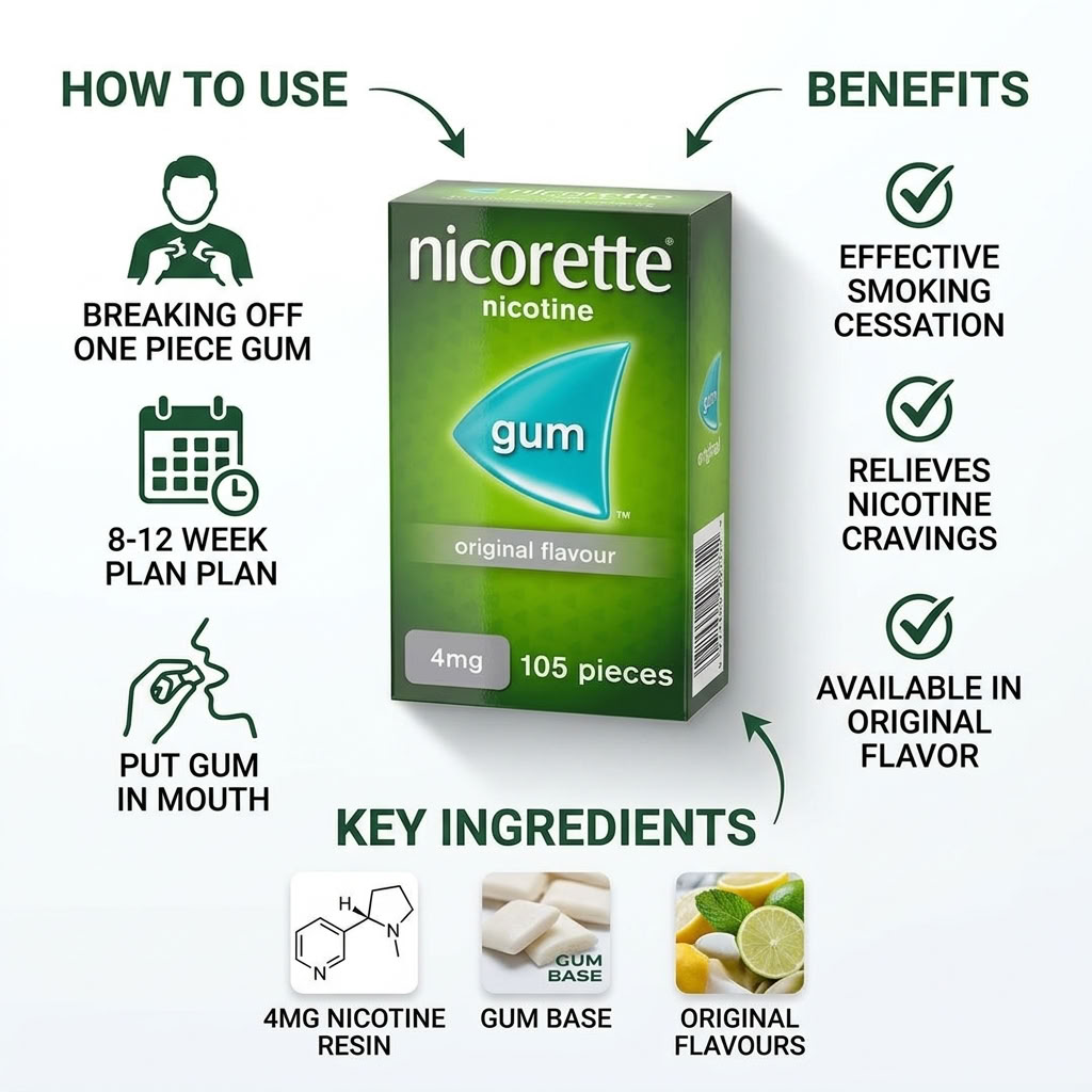 Nicorette nicotine gum
