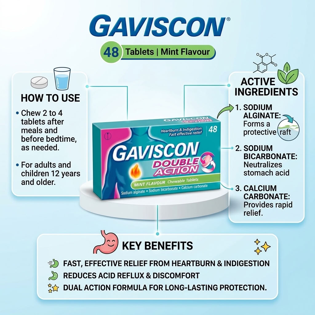 Gaviscon Double Action Tabs