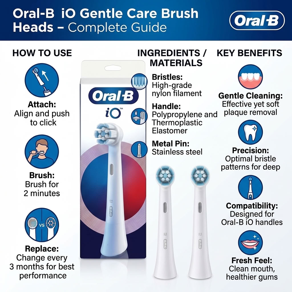 Oral-b Io White Toothbrush Heads 