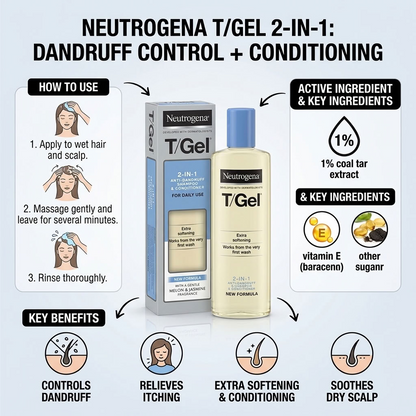 Neutrogena T-gel 2in1 Shampoo/conditioner 250ml
