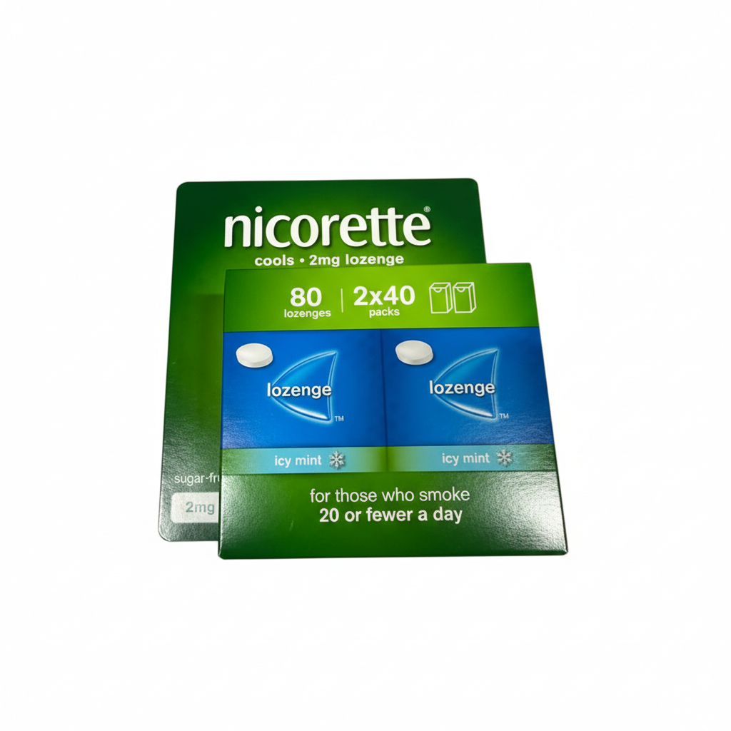 1X Nicorette Cools 2mg Lozenge ICY MINT